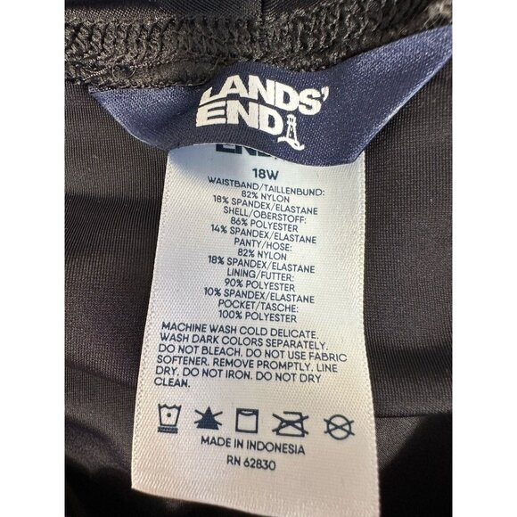 Lands' End Women's Swim Shorts - Black and Paisley Print - Picture 5 of 16